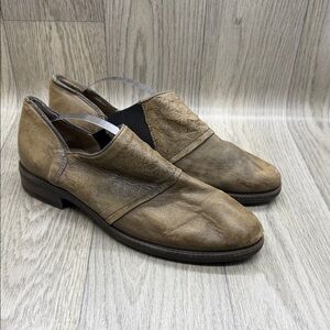 Miz Mooz Brown Leather Flats